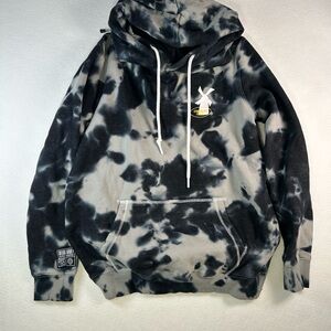 Dutch Bros Black & Gray Tie-Dye Hoodie
